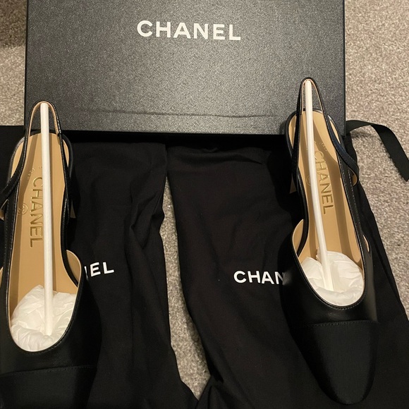 Chanel Slingback Heels NEVER WORN - Picture 1 of 5